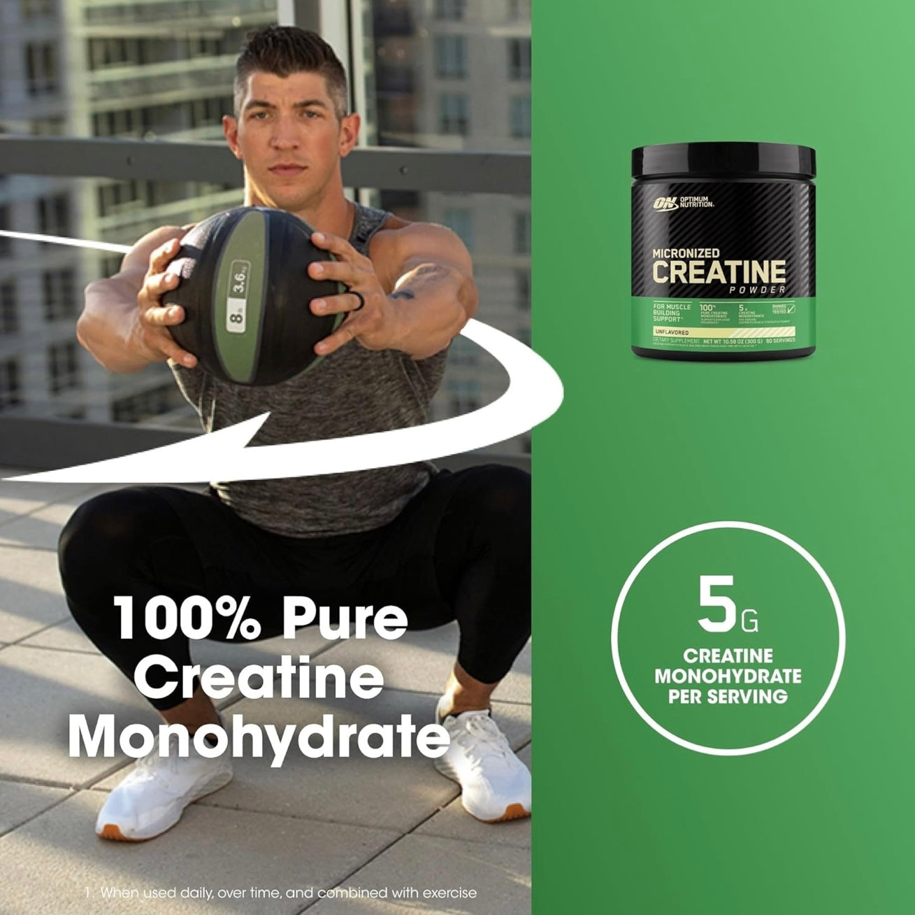 Optimum Nutrition Micronized Creatine Powder - 300g